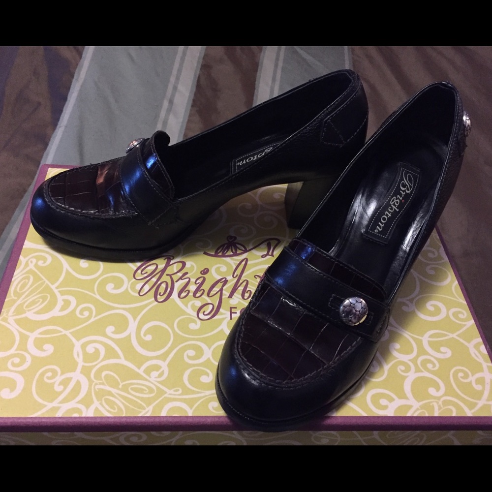 2 tone Brighton slip ons